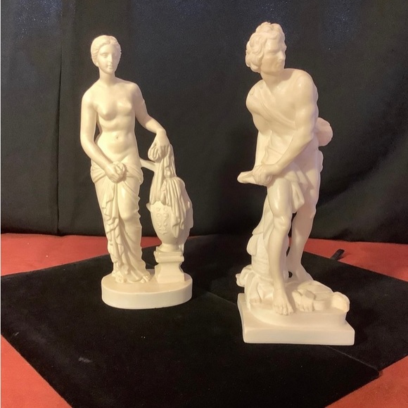 Figurines (Pair) Made In Italy Venus De Milo & David - Picture 4 of 5